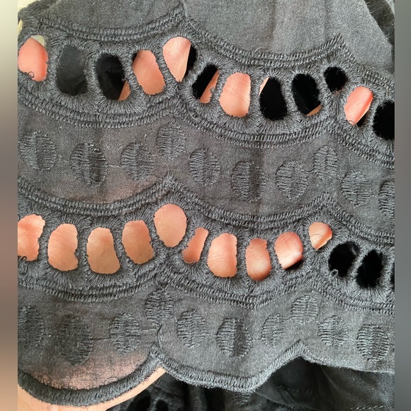 Seven Wonders Alannah Short Cotton Skirt Black Lined Size US 4 fits like XS - Picture 9 of 15